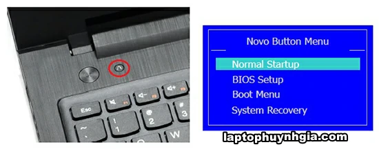 Laptop Cũ Bình Dương - Novo button recovery lenovo laptophuynhgia