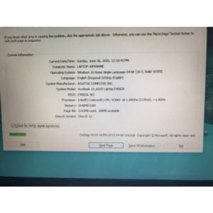 Laptop Asus X406s -N3060| Ram 2G| SSD 32G| Intel HD| Pin 3h| LCD 14