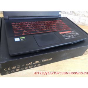 Laptop MSI GF63 -I7 9750H| Ram 8G| M2 512G| Nvidia GTX1050TI| LCD 15.6 FHD IPS