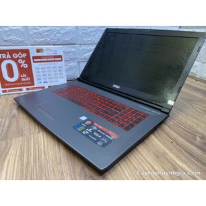 Laptop MSI GV72 -I7 7700HQ| Ram 8G| Nvme M.2 128G| HDD 1T| Nvidia GTC1050| LCD 17.3inch