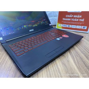 Laptop MSI GL62 -I7 7700HQ| Ram 8G| M.2 128G| HDD 1T| Nvidia GTX1050| LCD 15.6 IPS FHD