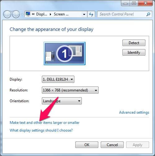 Bạn đang sử dụng Windows 7 nhưng cảm thấy chữ quá nhỏ hoặc quá lớn trên màn hình? Không cần lo lắng nữa vì bạn có thể dễ dàng thay đổi cỡ chữ trên Windows 7 chỉ trong vài bước đơn giản. Hãy xem hình ảnh liên quan để biết cách thực hiện, và tận hưởng một trải nghiệm sử dụng máy tính Windows 7 tốt hơn.