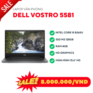 Dell V5581/I5 8265u/Ram 4GB/Nvme M.2 128GB/Intel uHD620/LCD 15.6" HD/Windows 10 40885