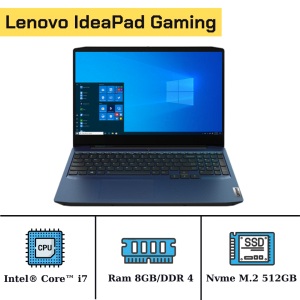 Lenovo IdeaPad  Gaming/I7 10750H/Ram 8GB/Nvme M.2 512GB/Nvidia GTX1650TI/LCD 15.6" FHD 120hz/Windows 10 33703