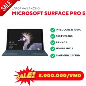Suface Pro5/I5 7300u/Ram 4GB/Nvme 128GB/Intel(R) HD 620/LCD 12.3"/Windows 10 40993