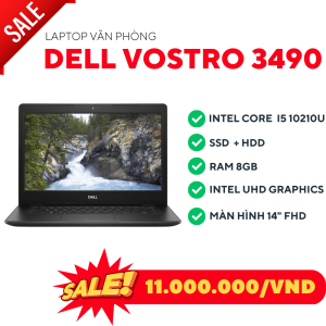 Dell Vostro 3490/I5 10210u/Ram 8GB/Nvme M.2 128GB/HDD 1TB/LCD 15.6 FHD/Windows 10 38307