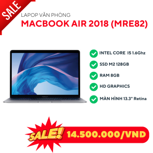 MacBook Air 2018 (MRE82) - I5 1.6Ghz/ 8GB/128GB/MacOS 41003