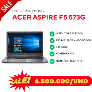 Acer F5 573G/Core(TM) I5 7200u/Ram 4GB/SSD Nvme M.2 128GB/HDD 500GB/Nvidia GT940mx/LCD 15.6 FHD/Windows 10 40733
