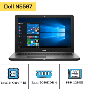 Dell Inspiron 5567/Intel® Core™ i5 7200u/Ram 8GB/SSD 128GB/Intel uHD 620/LCD 15.6"/Windows 10 33763
