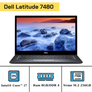 Dell Latitude 7480/Core(TM) I7 6600u/Ram 8GB/Nvme M.2 256GB/Intel uHD520/LCD 14" FHD/Windows 10 33718