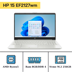 HP 15 EF2127wm/Ryzen5 5500u/Ram 8GB/Nvme M.2 256GB/AMD Radeon(TM)/LCD 15.6inch FHD/Windows 10 33785