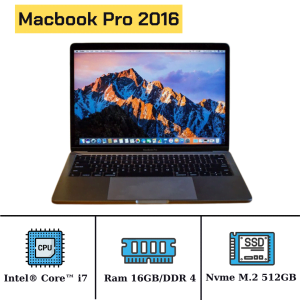 Macbook Pro 2016 Core I7 2.7ghz/Ram 16GB/Nvme M.2 512GB/AMD Radeon 455/LCD 15.6" Retina/MacOS (MLH42) 33555