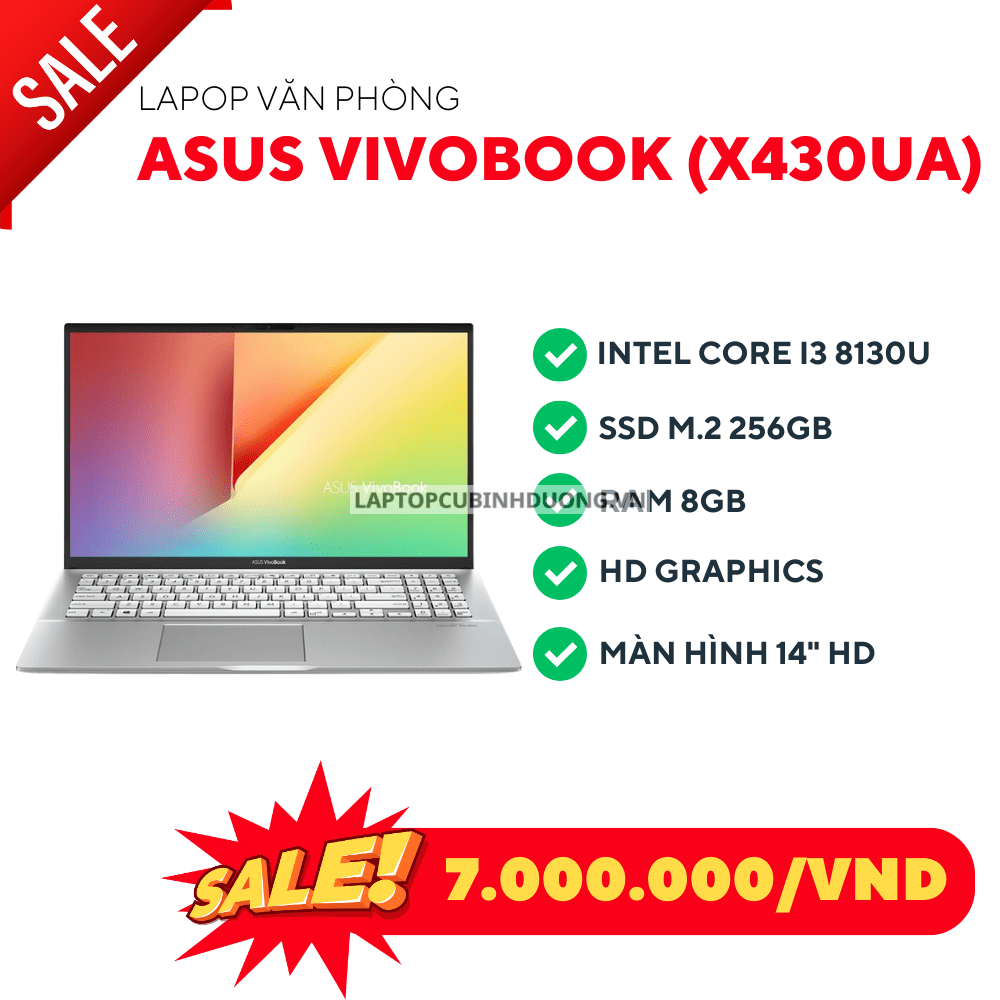 ASUS VivoBook S14 Core i3 8130U 8GB