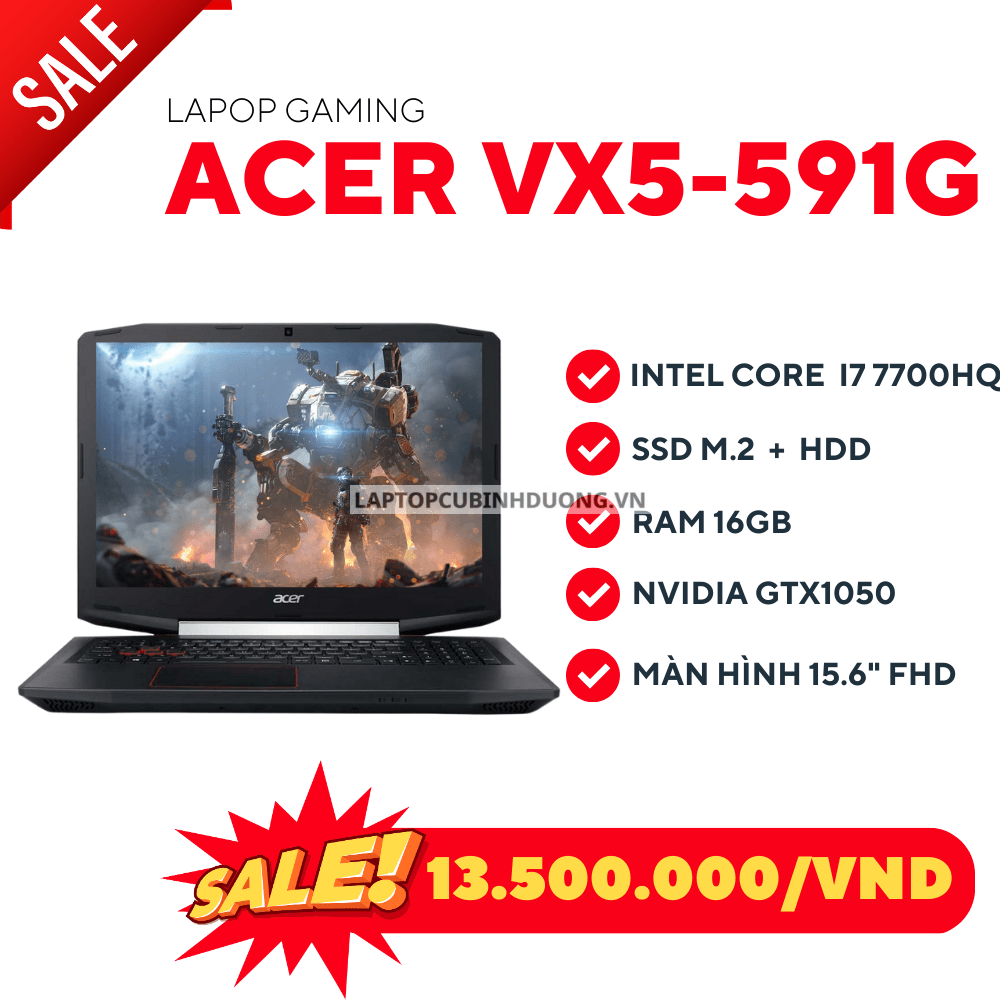 Laptop Gaming Acer Aspire VX5-591G 38324