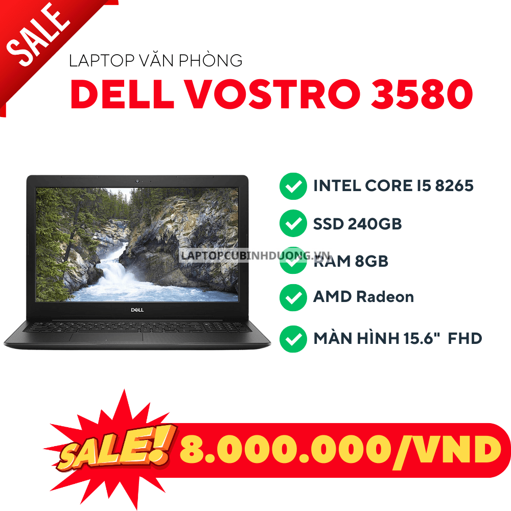 Dell Vostro 3580 Cũ Giá Rẻ Trả Góp 0% Uy Tín Chất Lượng