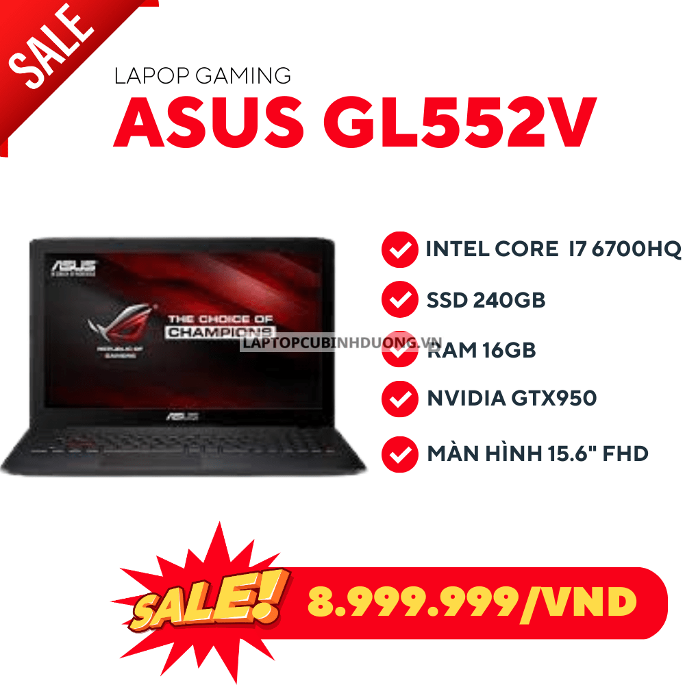 Laptop Gaming Asus GL552V 38306