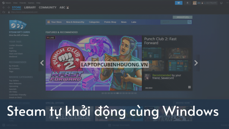 [Hướng dẫn] Cách ngừng mở Steam khi khởi động cùng Windows trên máy tính, laptop 40545