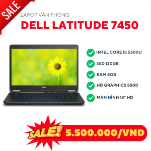 Laptop Dell Latitude 7450 - I5 5300U/8GB/120GB/Win10 (B3Q0Y52) 41545