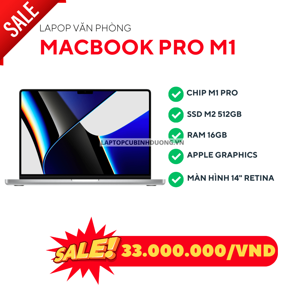 MacBook Pro 14 M1 - M1 PRO/16GB/512GB/MACOS 41375