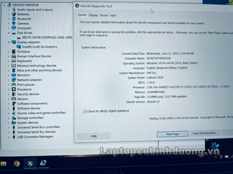 Laptop Cũ Bình Dương - Dell Latidute 5420 Laptopcubinhduong.vn 3