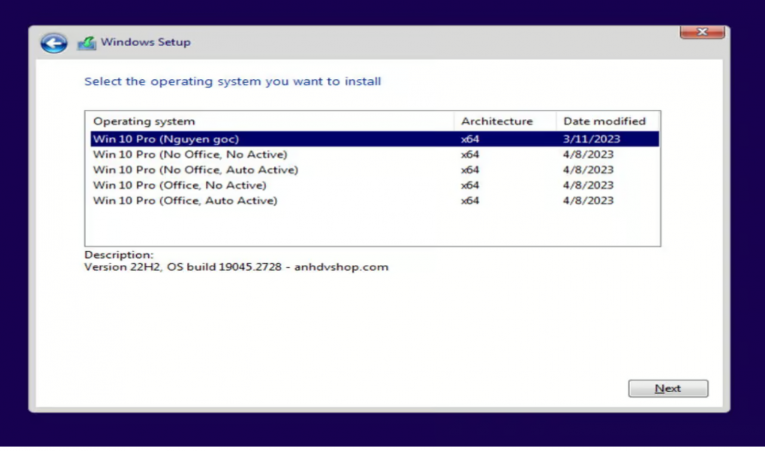Laptop Cũ Bình Dương - Windows 10 22H2 Pro