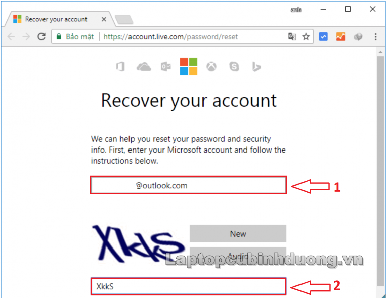 Laptop Cũ Bình Dương - Xoa pass tai khoan microsoft laptopcubinhduong.vn 1