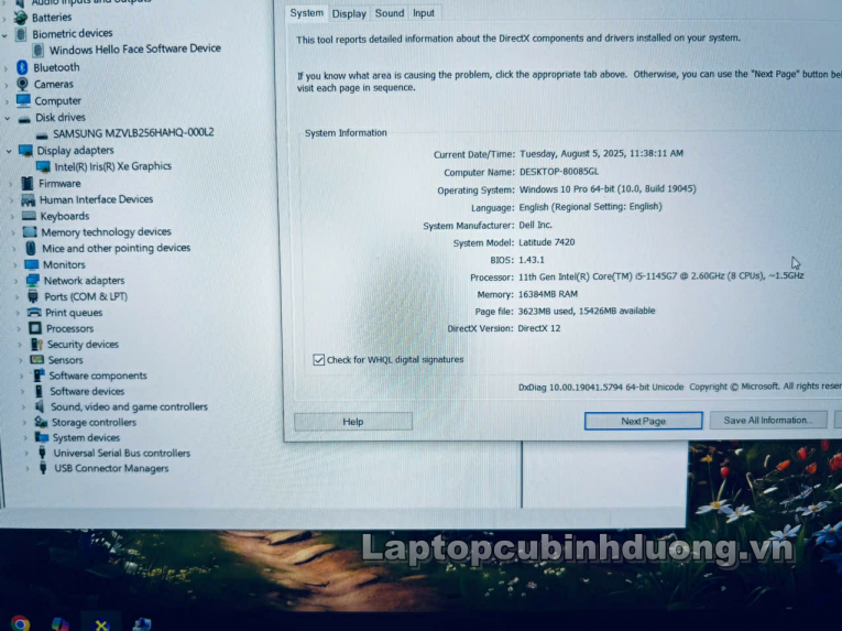 Laptop Cũ Bình Dương - Dell Latitude 7420 laptopcubinhduong.vn 2