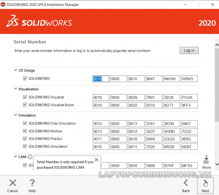 Laptop Cũ Bình Dương - Solidworks 2020 10