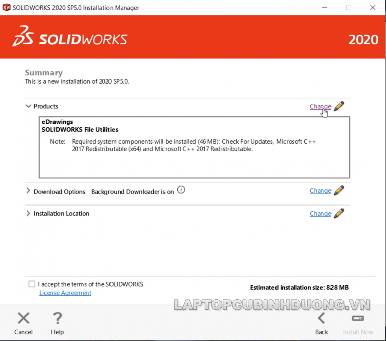 Laptop Cũ Bình Dương - Solidworks 2020 13