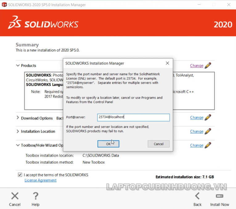 Laptop Cũ Bình Dương - Solidworks 2020 16