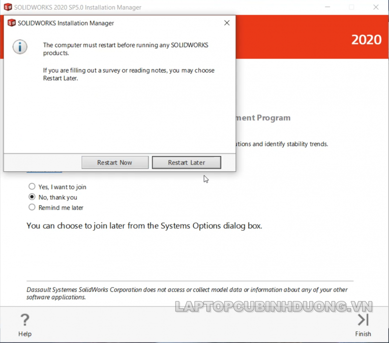 Laptop Cũ Bình Dương - Solidworks 2020 18