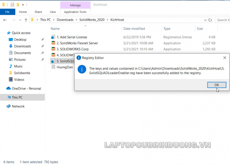 Laptop Cũ Bình Dương - Solidworks 2020 22