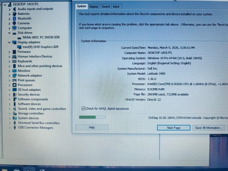 Dell Latitude 3400